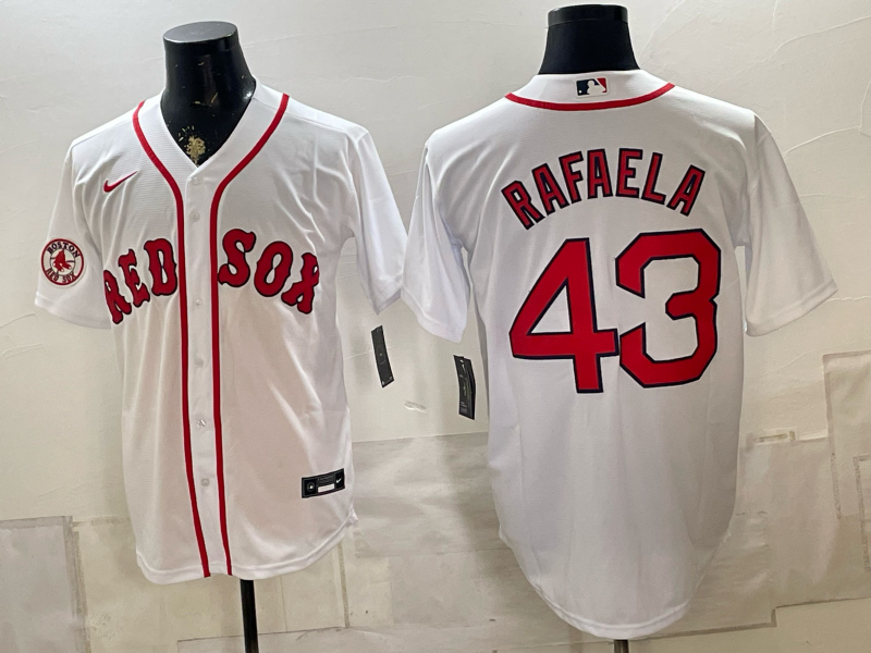 2026 Men Boston Red Sox #43 Rafaela white Nike MLB Jersey 081104